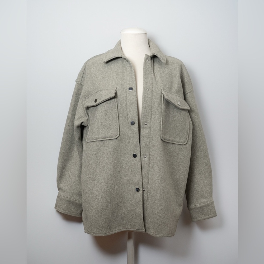 Zara Soft Overshirt Shacket Shirt